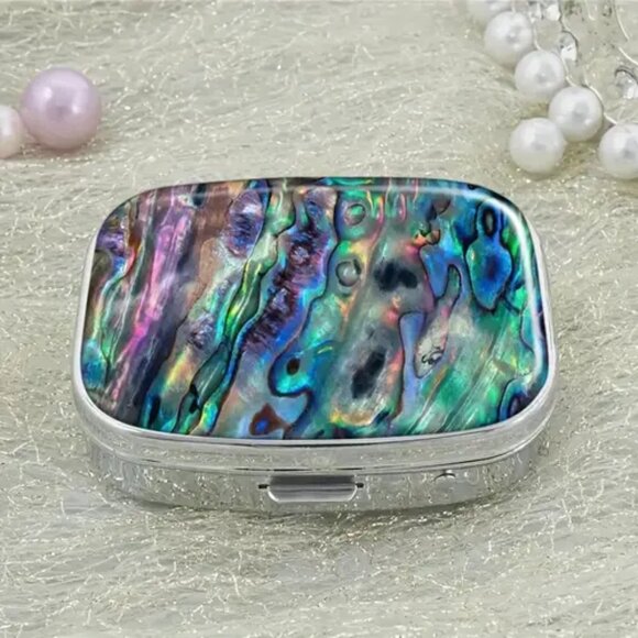 1pc.  Shell Nature Pill Box - Picture 1 of 2